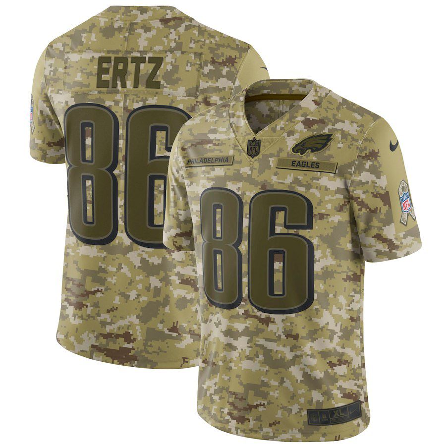 Men Philadelphia Eagles #86 Ertz Nike Camo Salute to Service Retired Player Limited NFL Jerseys